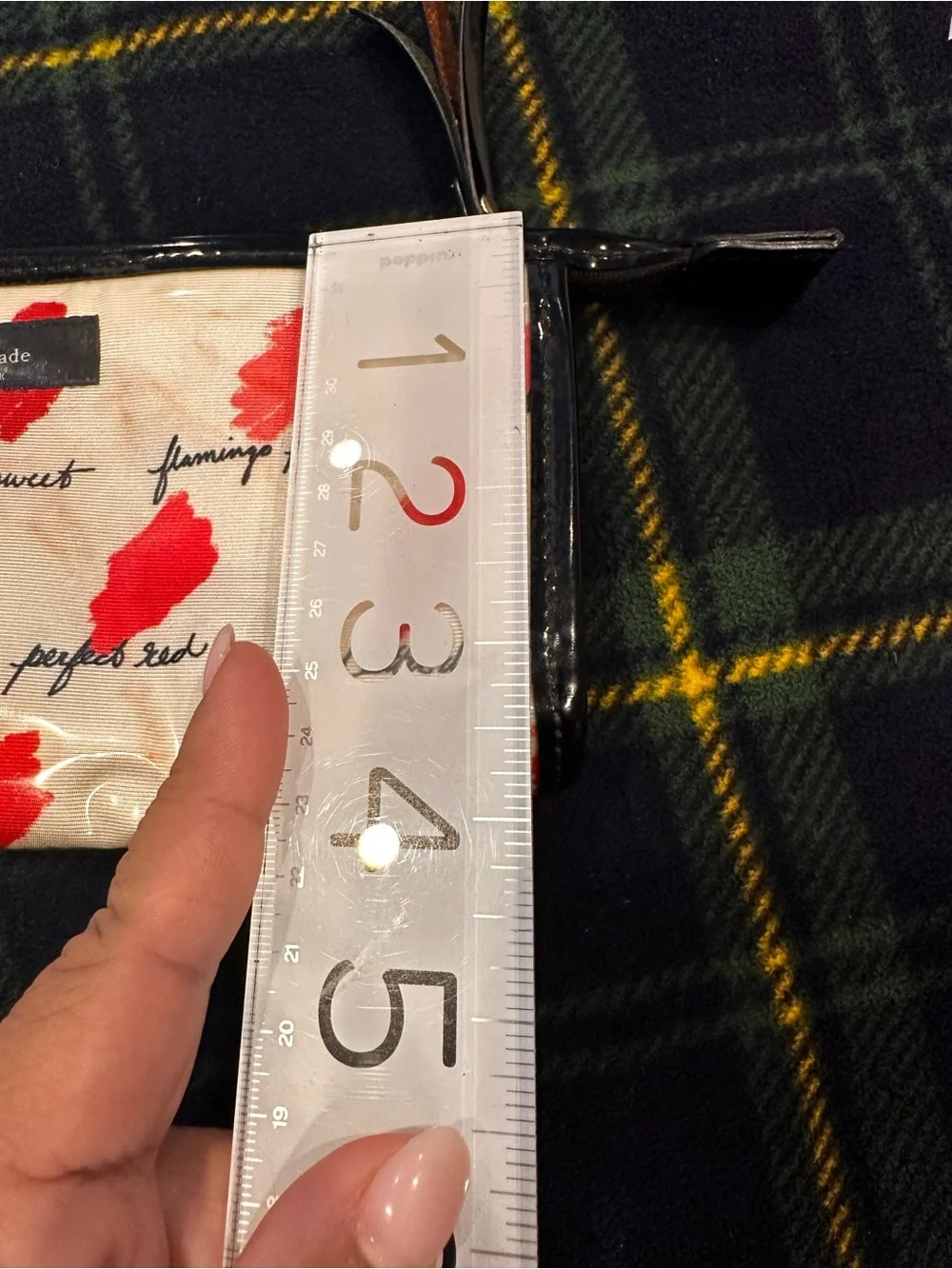kate spade Lip Print Cosmetic Pouch - Pink & Red